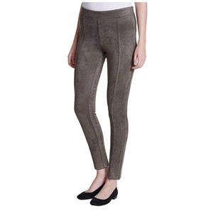 Andrew Marc | Faux Suede Brown Pullon Leggings | M